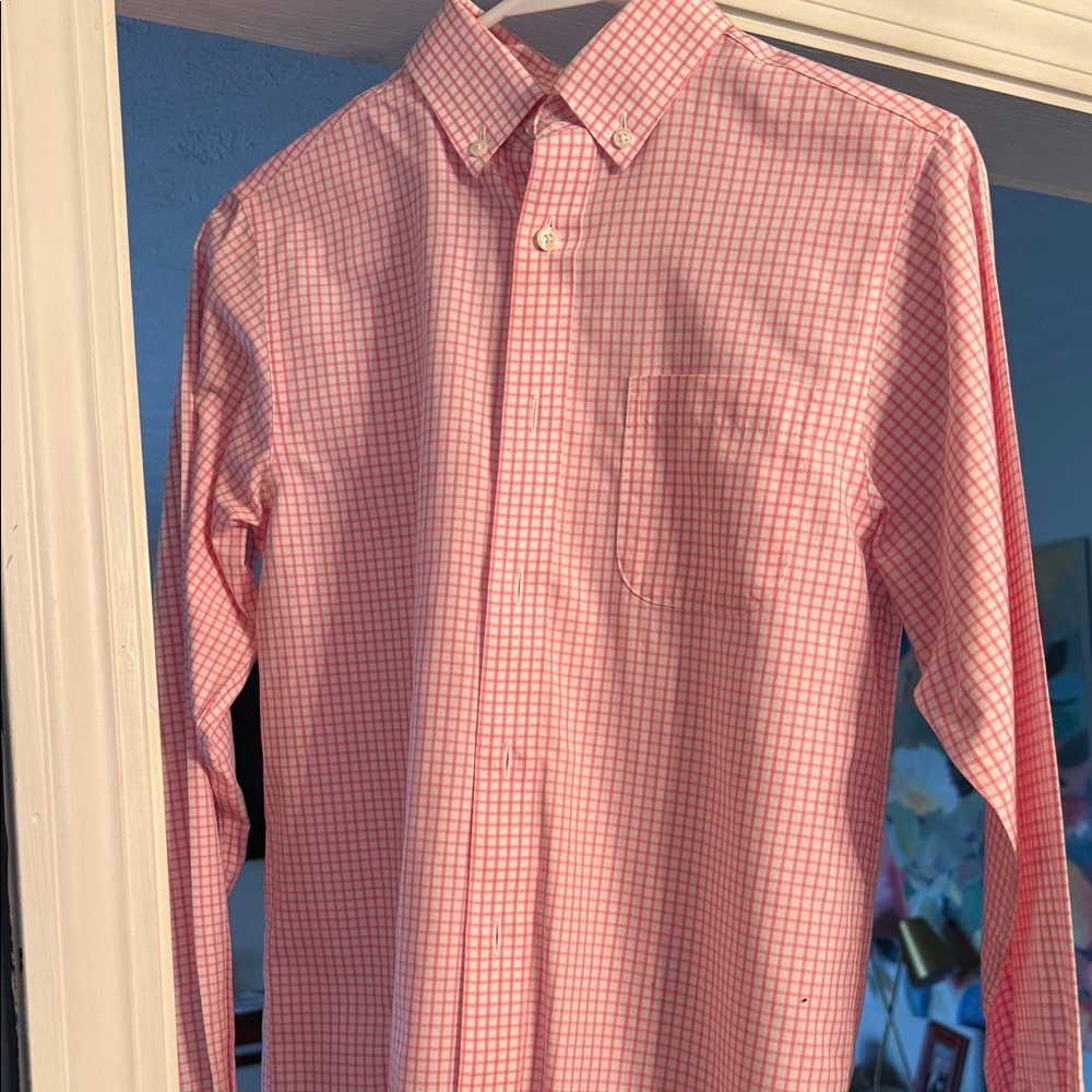 Boys Class Club Pink Checkered Shirt